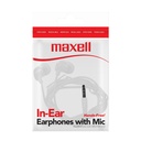 Maxell IN-BAX Audífonos con Micrófono Blanco (50 Unidades)