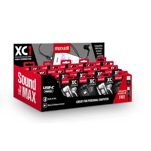 Maxell EB-XC1 Audífonos USB-C IN EAR Blancos
