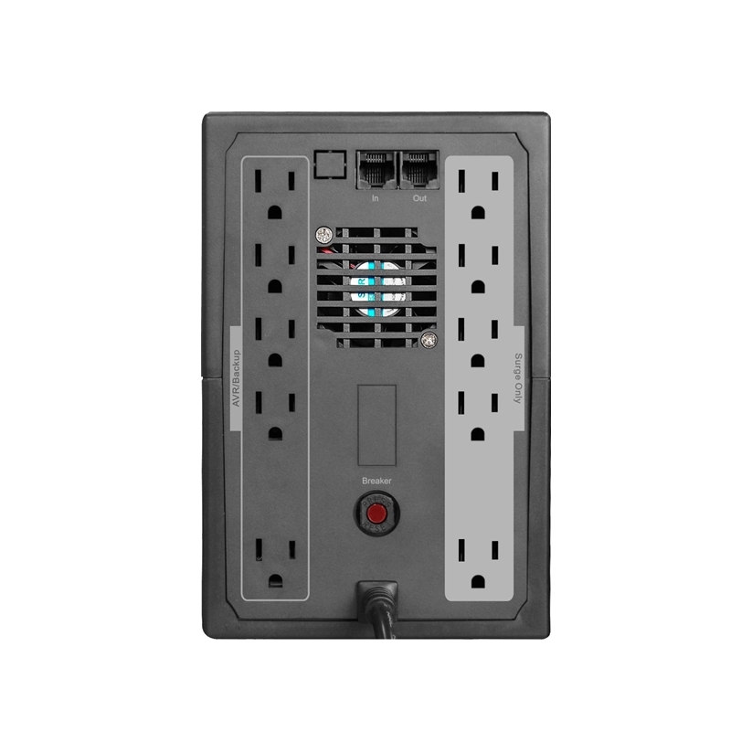 APlus PLUS 5L-U2000N UPS Backup 2000VA para PC escritorio con pantalla LCD, Line Interactive UPS 2000VA/1200W, 10 Salidas, Interfaz LCD, Software Incluido