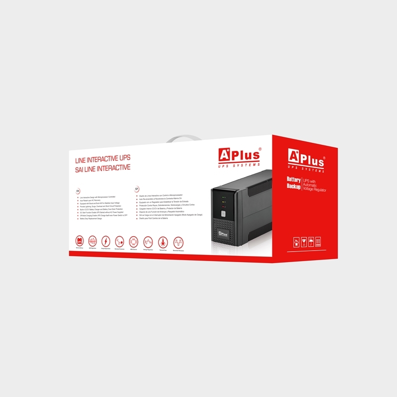 BACKUPS 600VA PARA PC ESCRITORIO:LINE INTERACTIVE UPS 600VA/480W, 8 SALIDAS