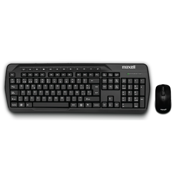Maxell WKB-200 Combo Teclado con pad numérico y mouse inalámbrico  