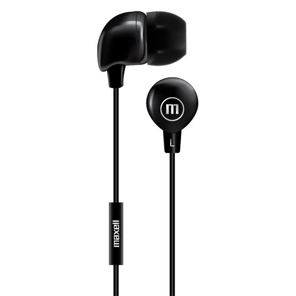 Maxell IN-BAX Audífonos con Micrófono Negro (50 Unidades)