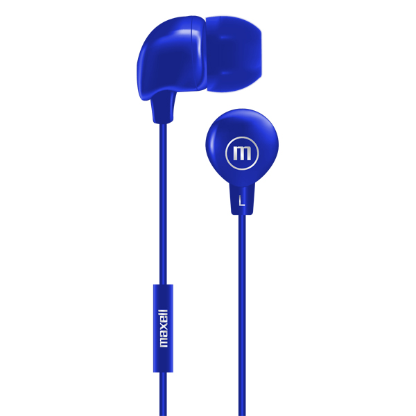 Maxell IN-BAX Audífonos con Micrófono Azul (50 Unidades)