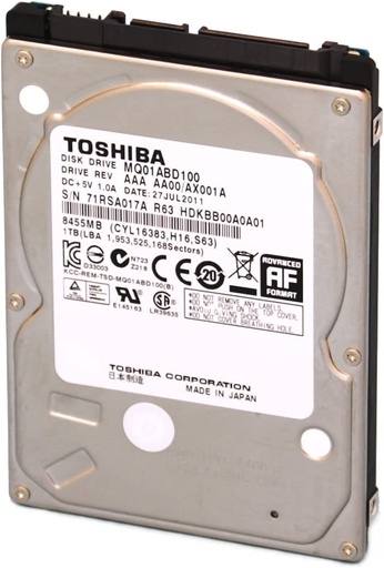 [ZA1000CM1A003] Disco Duro 1TB 2.5" Internal