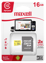 Maxell MCSD-16CL10 Tarjeta de Memoria 16GB Micro SDXC CL10 con Adaptador SD