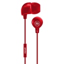 Maxell IN-BAX Audífonos con Micrófono Rojo (50 Unidades)