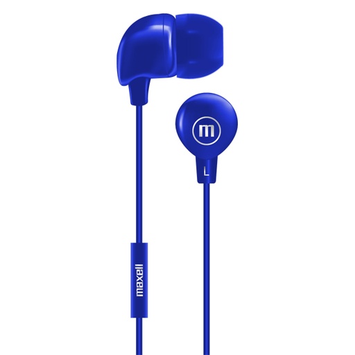 [347948] Maxell IN-BAX Audífonos con Micrófono Azul (50 Unidades)